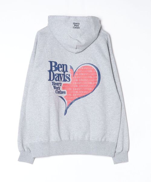 「BEN DAVIS」 プルオーバーパーカー M ネイビー レディース_画像2