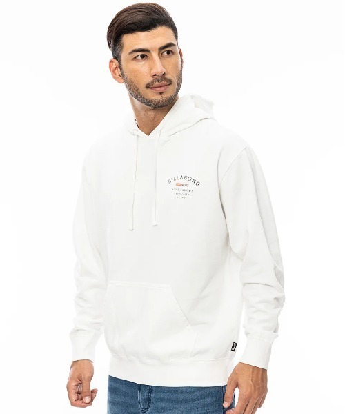 「BILLABONG」 プルオーバーパーカー MEDIUM オフホワイト メンズ_画像3