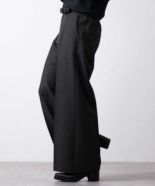 「CLEL」 スラックス M ネイビー メンズ_画像6