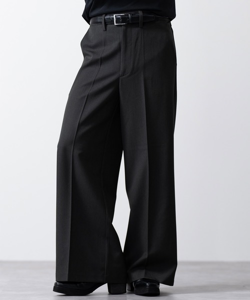 「CLEL」 スラックス M ネイビー メンズ_画像9