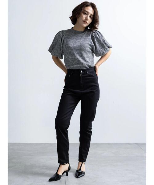 「Te chichi」 半袖ニット F ブラウン レディース_画像4