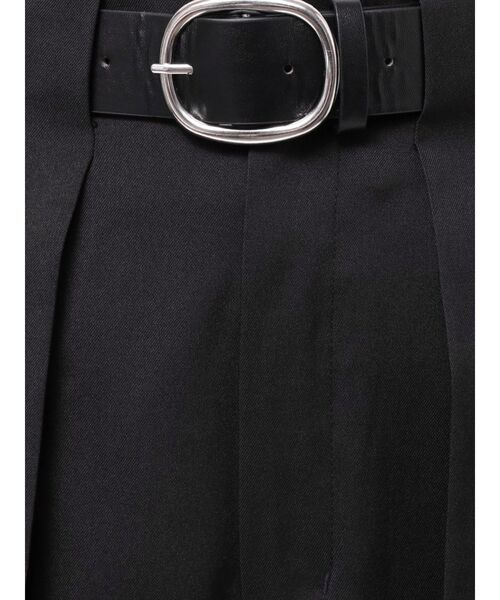 ワイドパンツ スラックス パンツ オーバータックワイドパンツ「ベルト付」　夏服 レディース | MURUA | 04