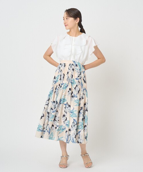 ANAYI（アナイ） リネンシャツ ブラウス シャツ シアースラブラッフル