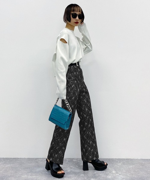 「PAGEBOY」 パンツ MEDIUM ベージュ レディース_画像6