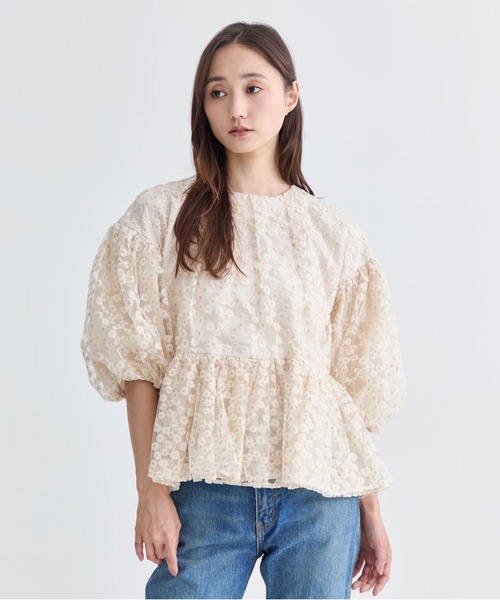TSURU by Mariko Oikawa（ツルバイマリコオイカワ） 7分袖ブラウス