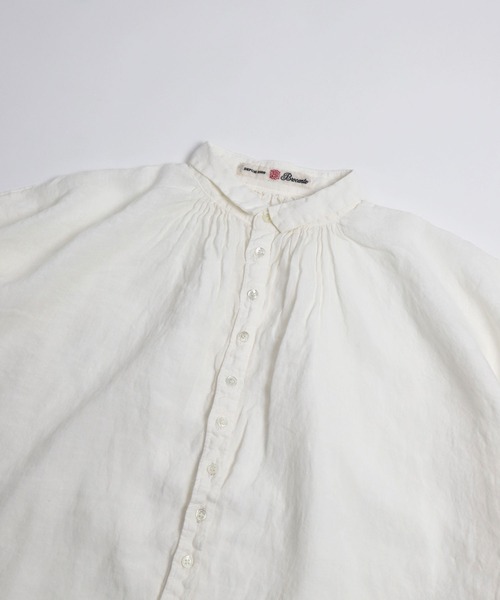 「Brocante」 7分袖ブラウス 2 ネイビー レディース_画像3