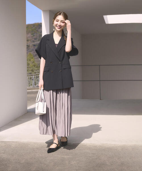「NATURAL BEAUTY BASIC」 テーラードジャケット FREE ベージュ レディース_画像2