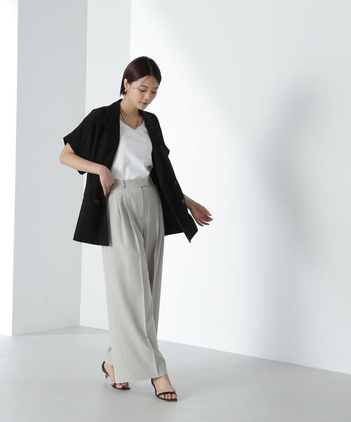 「NATURAL BEAUTY BASIC」 テーラードジャケット FREE ベージュ レディース_画像6