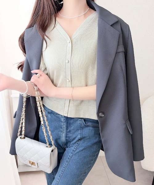 「mily bilet」 カーディガン MEDIUM ピンク レディース_画像9