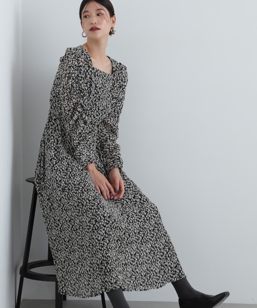 「N.(N. Natural Beauty Basic)」 長袖ワンピース SMALL イエロー レディース_画像2