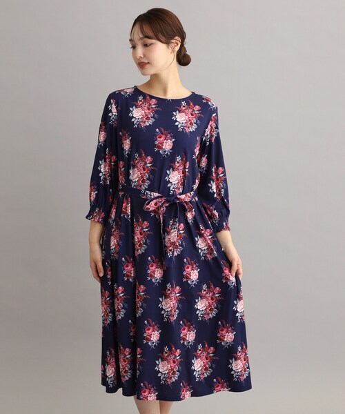 LAURA ASHLEY（ローラアシュレイ） ワンピース 「ジャージ素材／洗える