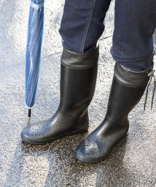 menue（メヌエ） 長靴 レインブーツ シューズバッグ付き 折りたためる
