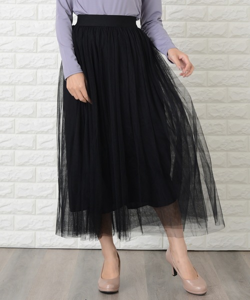 Lace Ladies（レースレディース） スカート チュールロングスカート