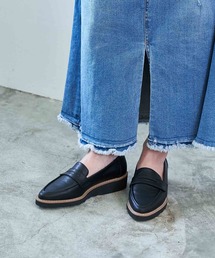carino（カリーノ） ローファー 「レイン」ポインテッドコイン 