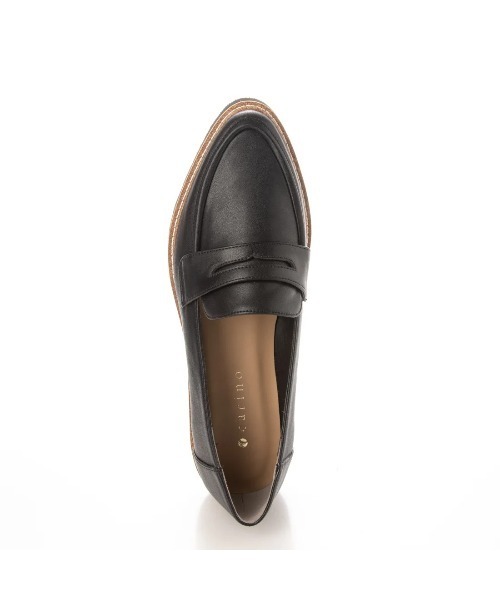 carino（カリーノ） ローファー 「レイン」ポインテッドコイン 
