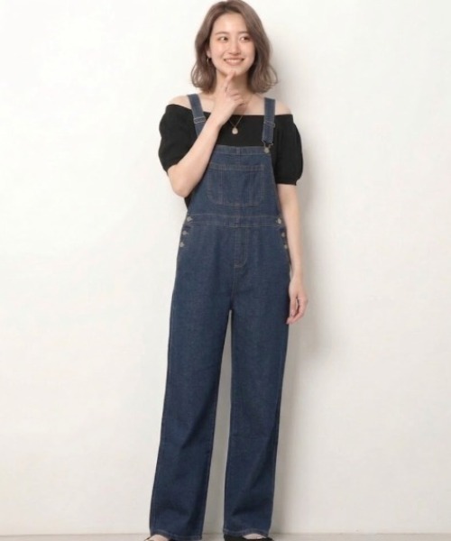 希少　ラルフローレン 薄手デニム風リヨセル100%　オーバーオール サロペット gossip!ロサンゼルス サロペット オーバーオール オールインワン