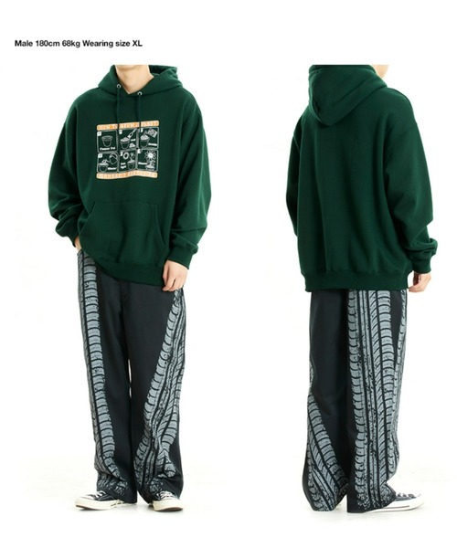 パーカー 「mahagrid/マハグリッド」GARDENING HOODIE/ガーデニングデザイン プルオーバーパーカー レディース メンズ MAHAGRID パーカー 「mahagrid/マハグリッド」GARDENING HOODIE