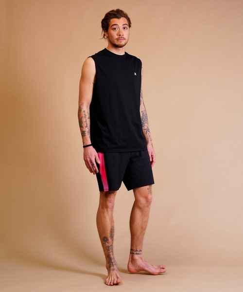 Hurley ノースリーブショートジョン 茶白ストライプ Amazon | ハーレー（HURLEY） ラッシュガード ノースリーブ UV