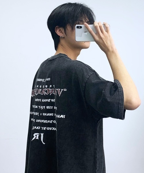 tシャツ A'GEM/9 × .kom 「ARULE/アルール」スプレー＆プリントTシャツ レディース メンズ ARULE tシャツ A'GEM/9 × .kom 「ARULE/アルール」 プリントT