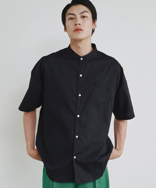 未使用タグ付　23区 バンドカラービッグシルエット リネンシャツ 麻 サイズ46 23区 ブラウス シャツ 「WEB限定カラーあり/洗える」LIBECO