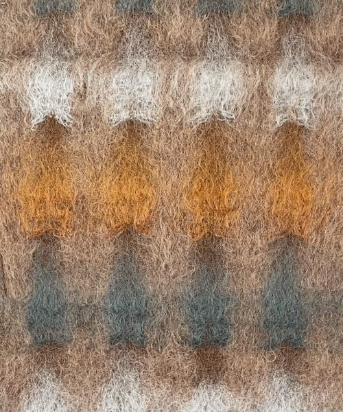 MANTAS EZCARAY マンタスエスカライ チェック柄マフラー ブラウン系 MANTAS EZCARAY（マンタスエスカライ） ストール マフラー 「MANTAS