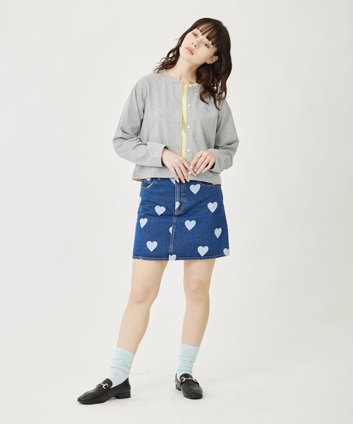 カーディガン HEART ELBOW CARDIGAN レディース MILKFED. カーディガン HEART ELBOW CARDIGAN レディース