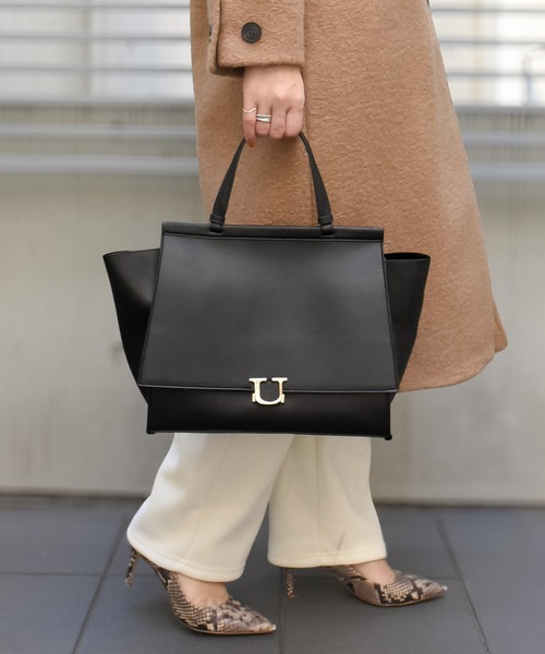 U Brigitt ワンハンドルバッグ 黒 ビジネスバッグ 定価16500! 楽天市場】U(ユー) ワンハンドルバッグ ショルダー付き 合成皮革