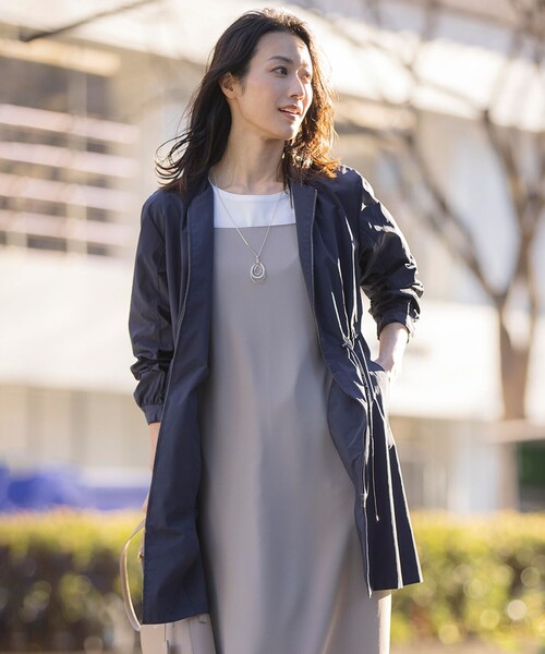 J.PRESS（J.プレス） ノーカラーコート コート 「洗える・撥水