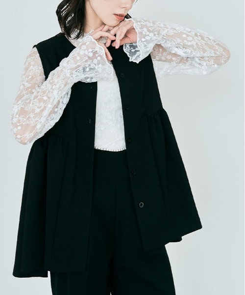 ベスト ジレ C/ACE 2way vest(2wayベスト) レディース ベスト ジレ 2way フレアジレ レディース : ZOZOTOWN Yahoo!店