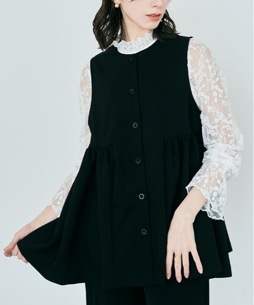 ベスト ジレ 2way フレアジレ レディース : ZOZOTOWN Yahoo!店