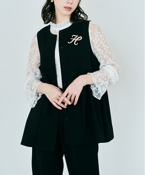 ベスト ジレ 2way フレアジレ レディース : ZOZOTOWN Yahoo!店