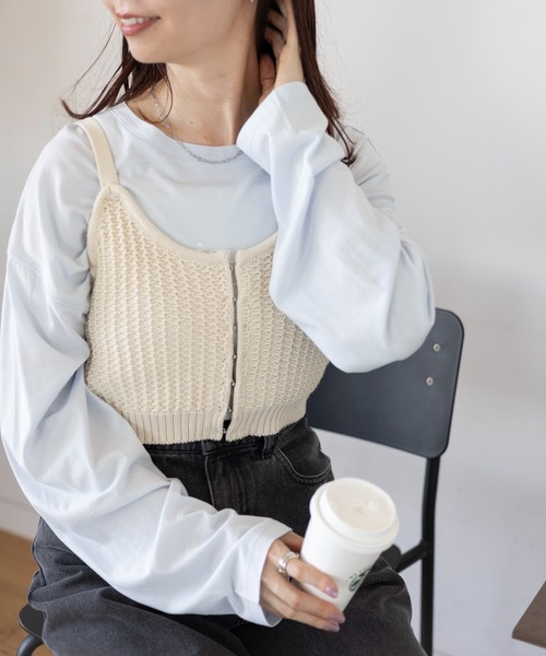 LEPSIM（レプシィム） ニット セーター 7ゲージ2WAYビスチェ 109171