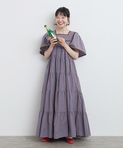 ●Since Then●Tartan Checkered ミニワンピース★100%正規品 CHILD WOMAN ワンピース 100/2ミニタータンチェック ティアード