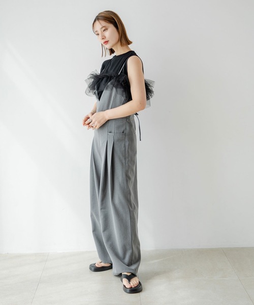 rectangle tシャツ 3WAYチュールドッキングカットソー