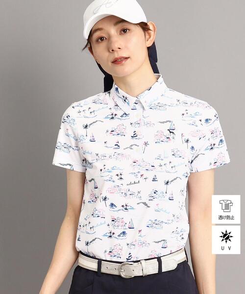 新品　未使用　アダバット　ポロシャツ　ゴルフ　大人の女性　UV 快適　高機能　S adabat ポロシャツ ポロ 「UVカット／防透け」リゾートゴルフ