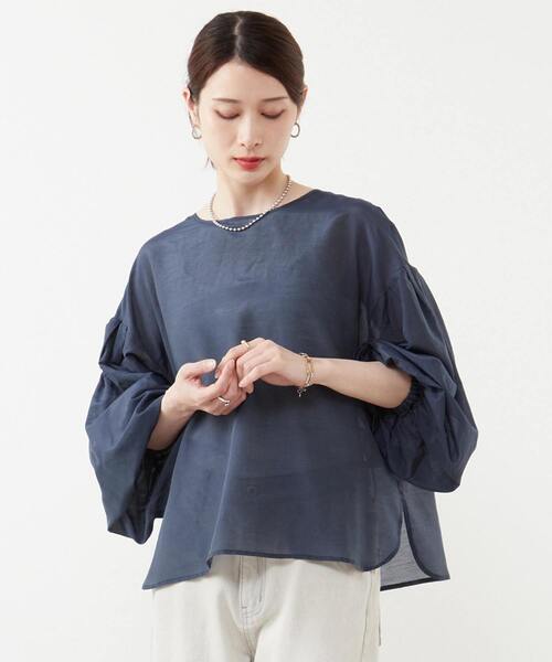 専用♡新品未使用 サイドのボタンでギリシャ風2wayアレンジとろふわシャツ soffitto ブラウス シャツ 「定番」2WAYコットンシルクブラウス