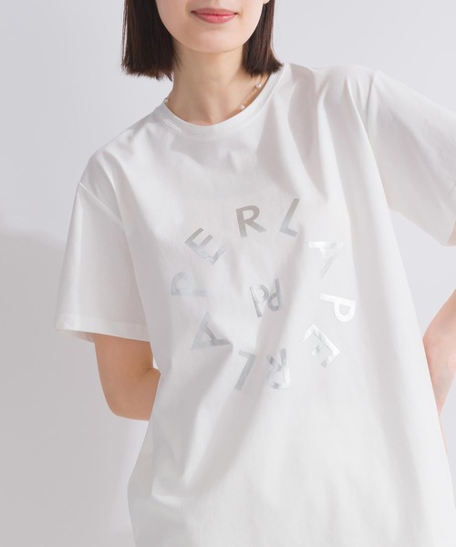 tシャツ サークルプリントTシャツ レディース