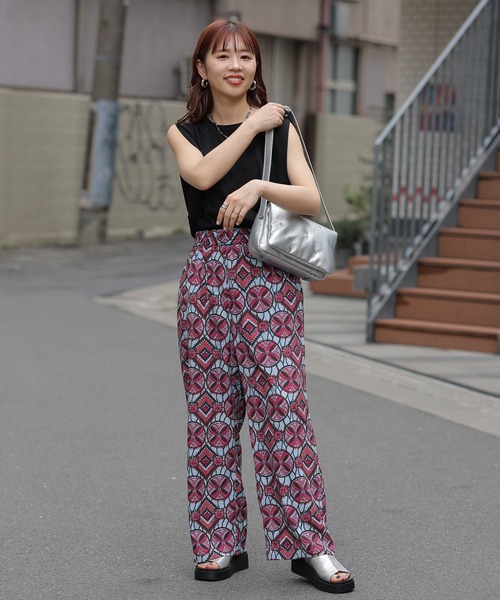 LEPSIM アフリカンプリントキャミ&パンツ　グリーン 楽天市場】【SALE／20%OFF】アフリカンプリントパンツ LEPSIM