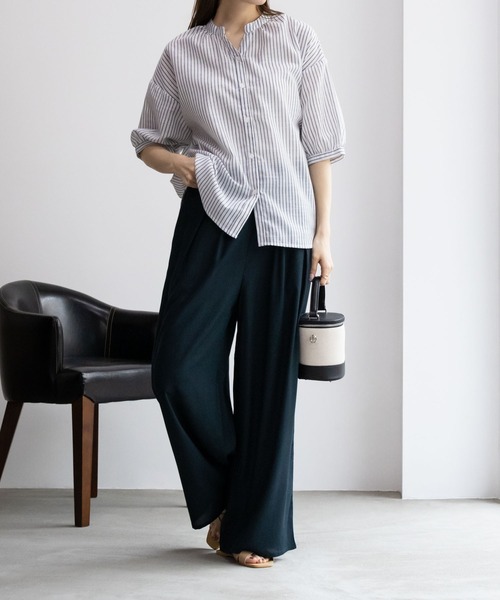 パンツ Mari_j Howdy Marie パンツ インドレーヨン 無地/総柄ワイドパンツ レディース