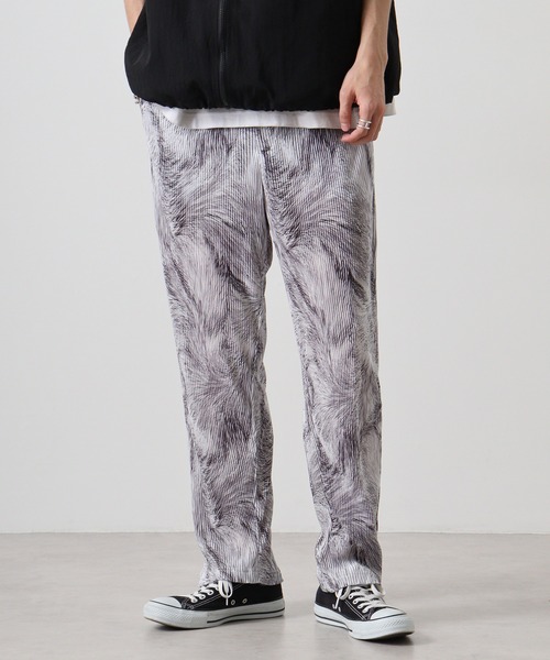 EVOLUTION（エボリューション） スラックス Patterned pleated easy