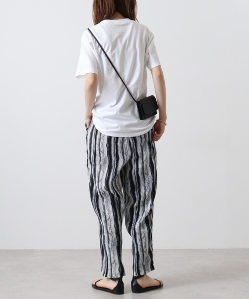 EVOLUTION（エボリューション） スラックス Patterned pleated easy