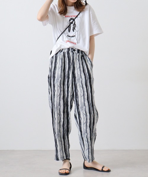 EVOLUTION（エボリューション） スラックス Patterned pleated easy