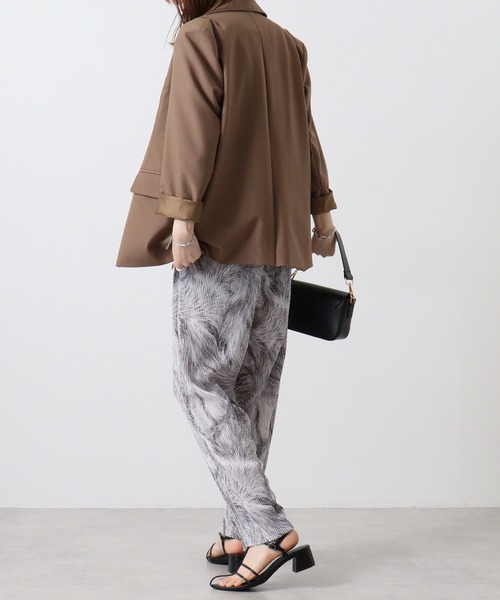 EVOLUTION（エボリューション） スラックス Patterned pleated easy