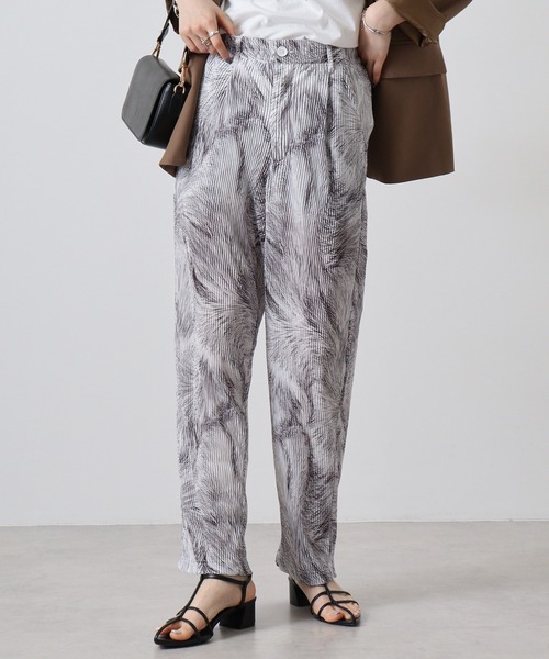 EVOLUTION（エボリューション） スラックス Patterned pleated easy