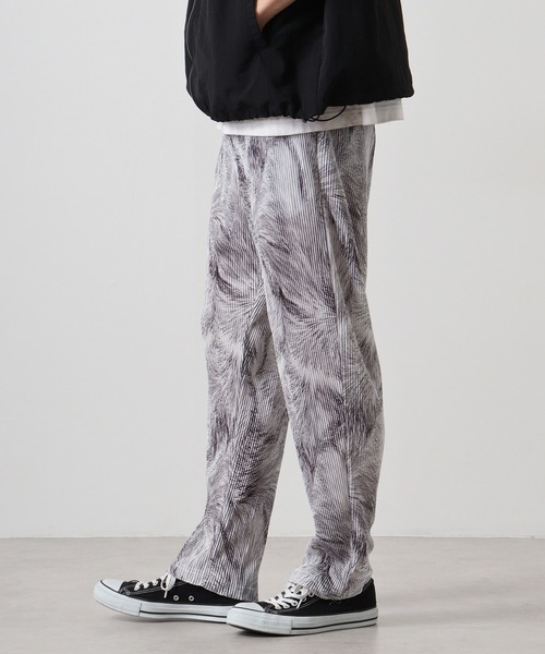 EVOLUTION（エボリューション） スラックス Patterned pleated easy