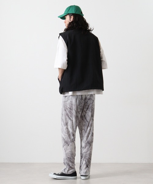 EVOLUTION（エボリューション） スラックス Patterned pleated easy