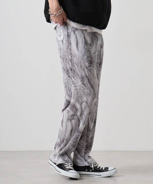 EVOLUTION（エボリューション） スラックス Patterned pleated easy