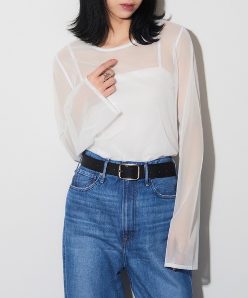 tシャツ 「SIMONE WILD」MESH EASY LS メッシュフレアロング