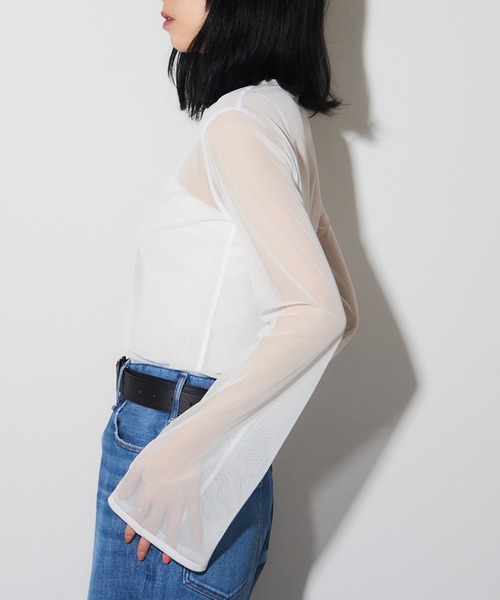 tシャツ 「SIMONE WILD」MESH EASY LS メッシュフレアロング