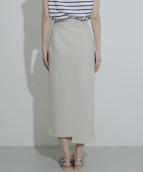 アシンメトリー リネン スカート SENSE OF PLACE by URBAN RESEARCH スカート 「UR TECH DRYLUXE